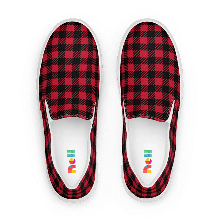 Buffalo Plaid Slip-On Canvas Shoes product image (1)