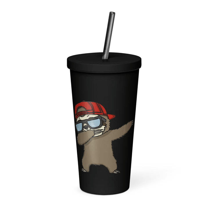 Insulated Tumbler with a Straw - Dab product image (1)