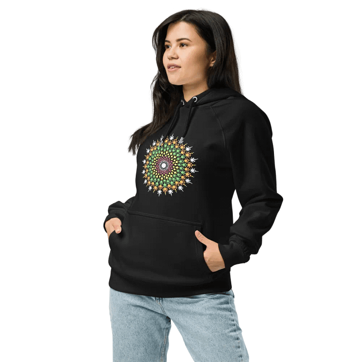 Pastel Dot Mandala Unisex Eco Hoodie product image (1)