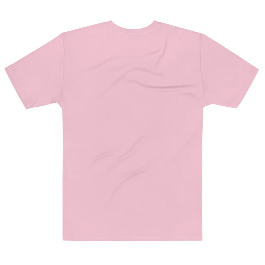 Plain Light Pink Soft Summer Men's Crewneck Polyester Heavyweight Premium T-Shirt by Treasure Pie product image (7)