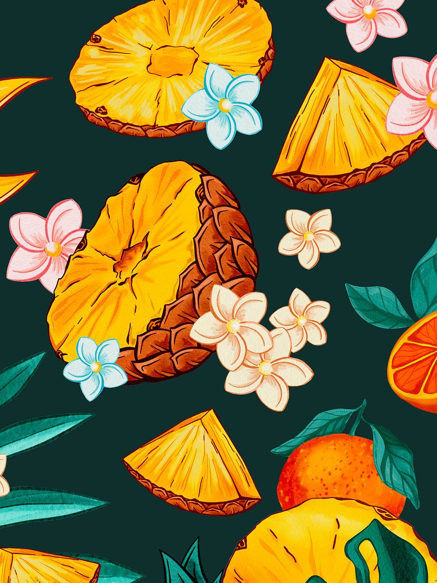 Pineapples PSD Layered Single Seamless Pattern product image (5)