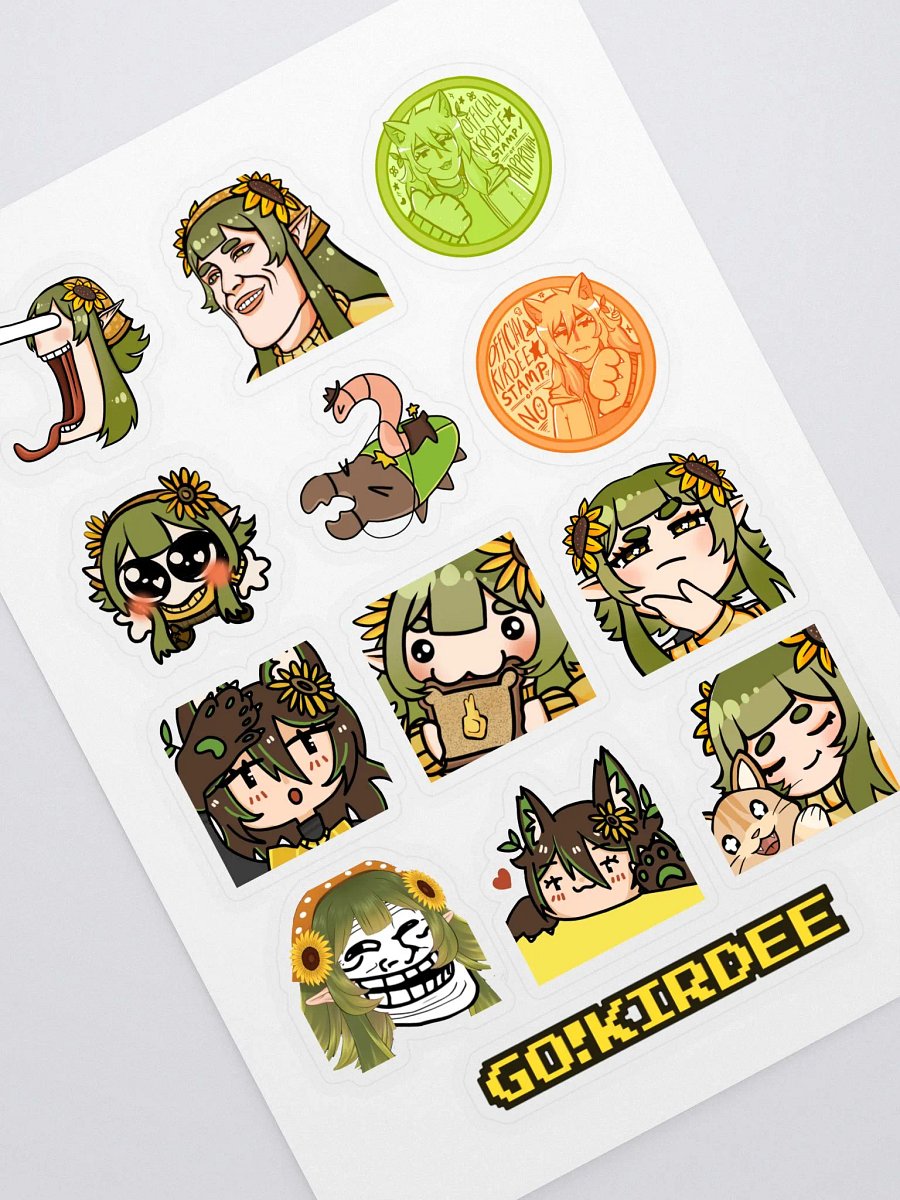 assorted emote sticker sheet product image (1)