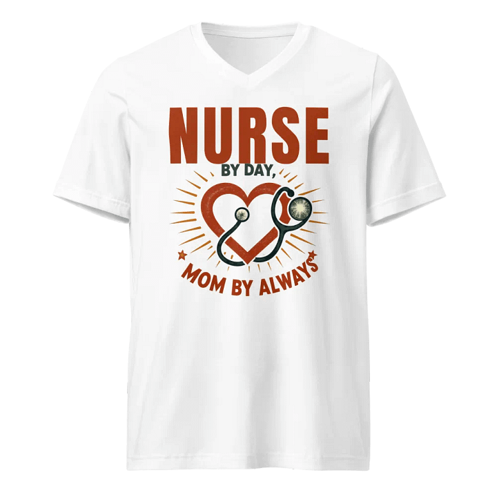 Nurse by Day Mom by Always V-Neck Tee product image (5)