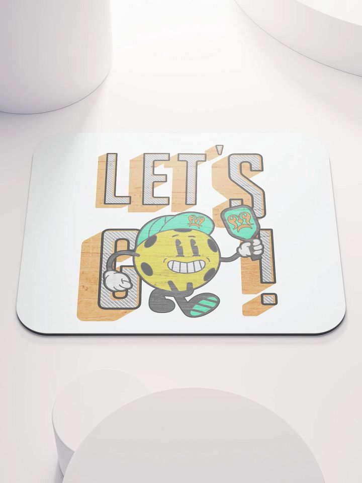 Lets Go Pickleball Mascot Mouse Pad product image (1)