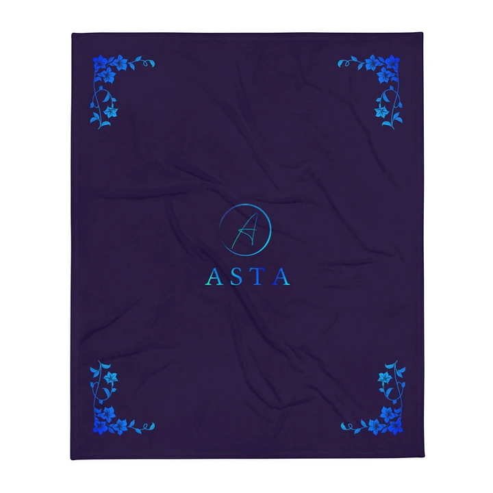 Asta Throw Blanket in navy product image (1)
