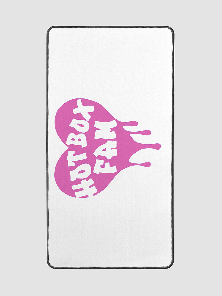 HOT BOX FAM TRANSPARENT BUBBLE GUM PINK LOGO DESK MAT product image (2)