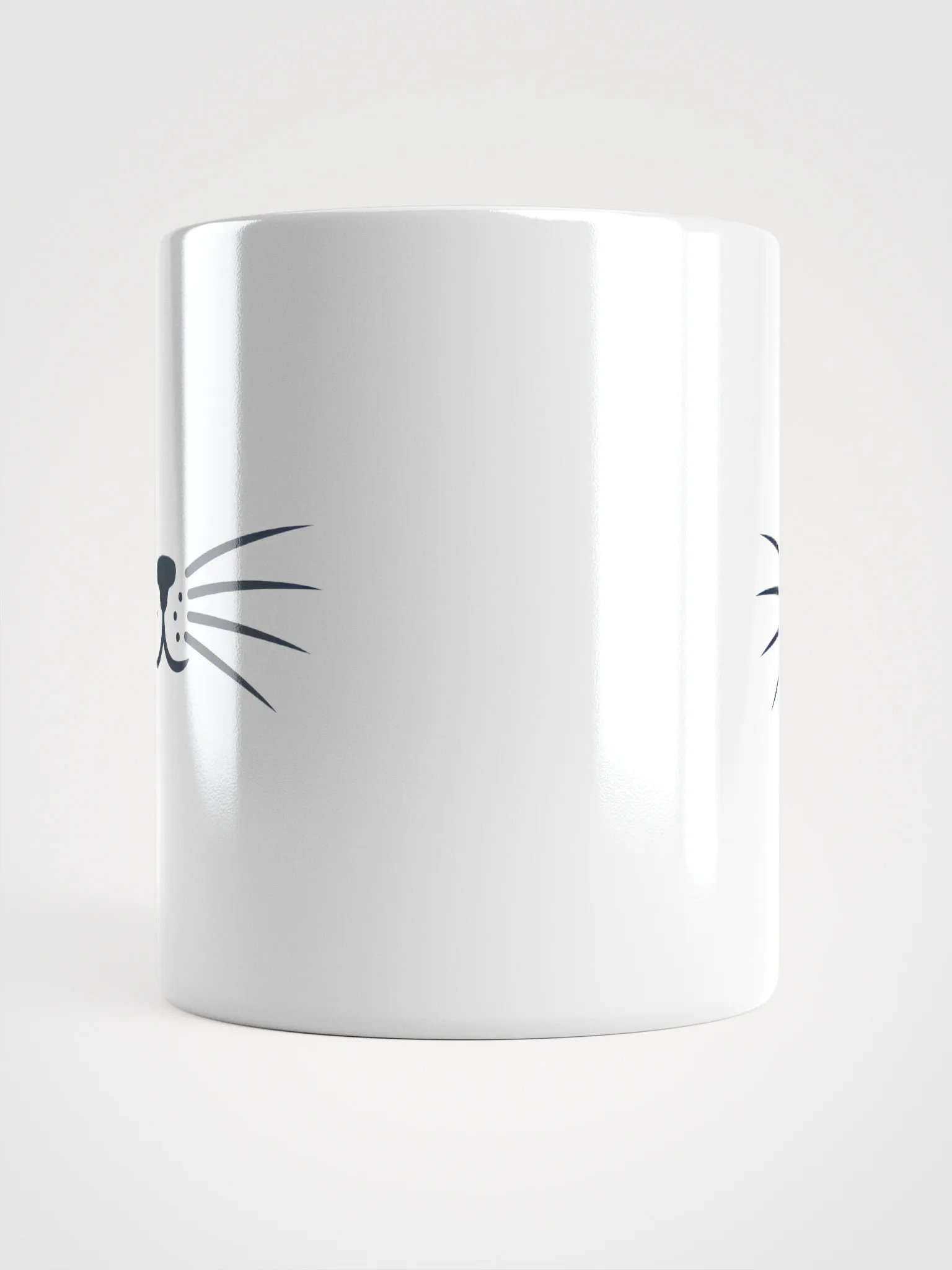 Minimalist Cat Whiskers Coffee Mug - Cute Cat Lover Gift product image (5)