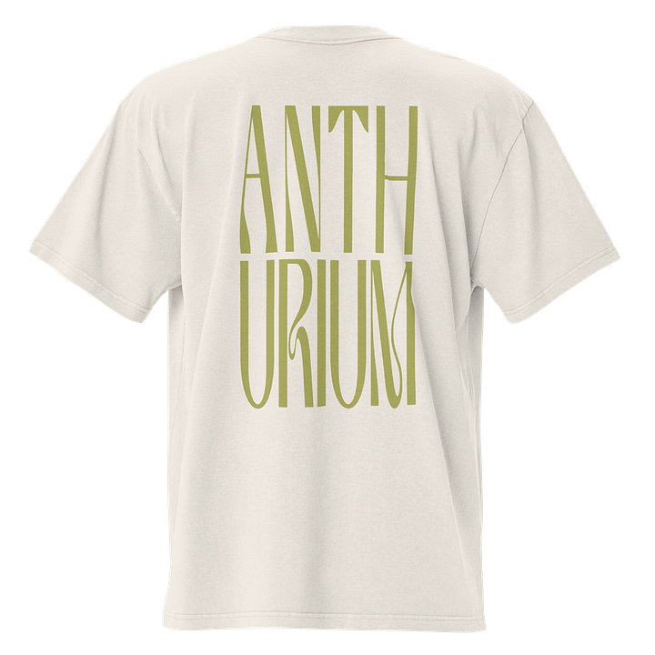 ANTHURIUM COLLAGE - Oversized Faded T-Shirt product image (2)