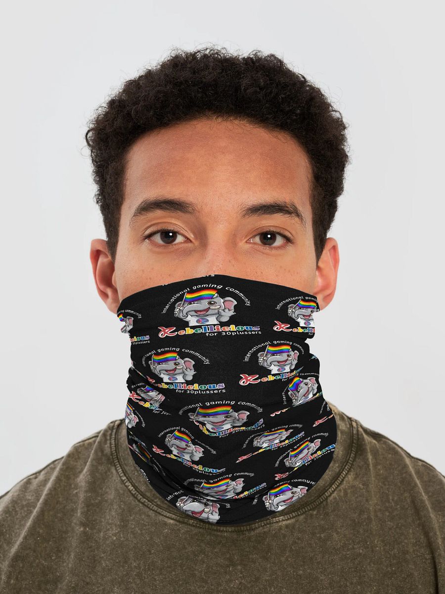 Rebelphant Proud Gamer All-Over Print Neck Gaiter product image (1)