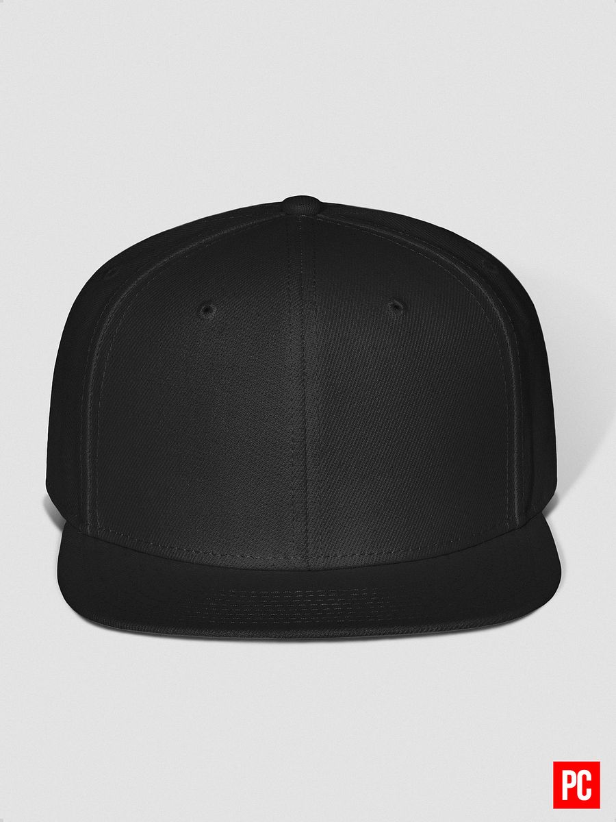 Plain Color Black Wool Blend Snapback Cap product image (4)
