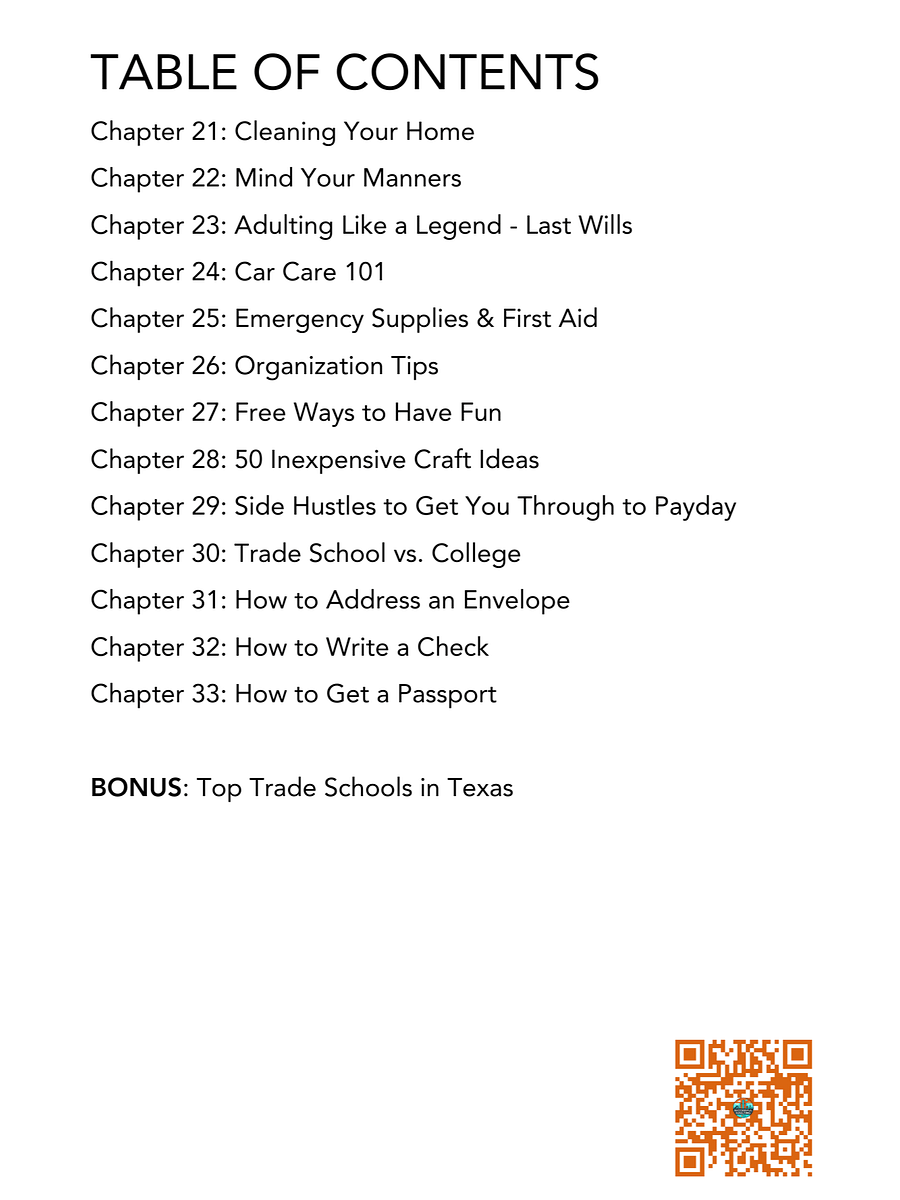 Successful Adulting: Things You Didn't Learn in School, 300+ Pages Digital Download product image (3)