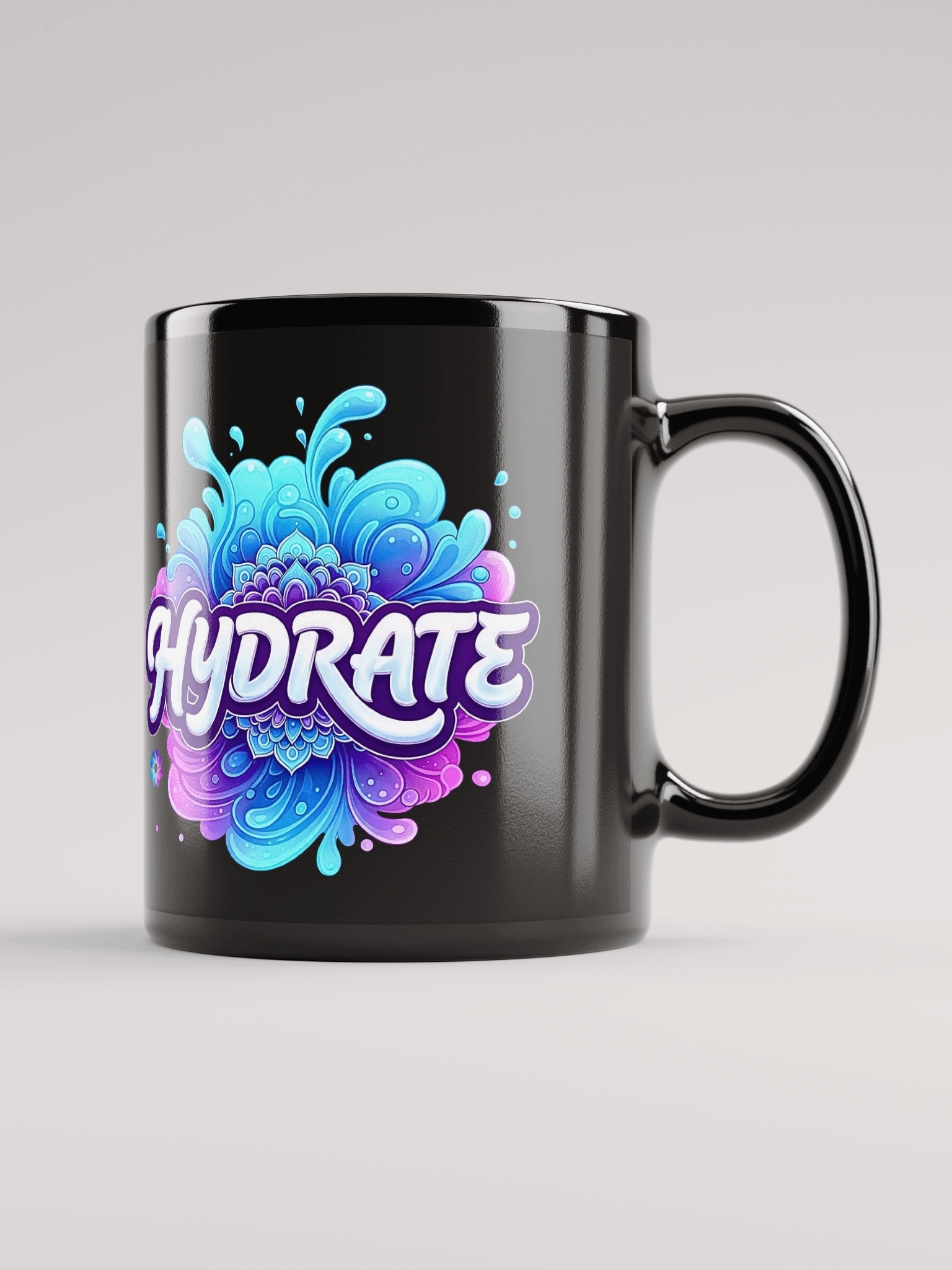 Hydrate Splash Black Mug product image (1)