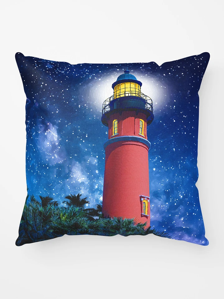 Ponce de Leon Inlet Lighthouse at Night Throw Pillow product image (1)