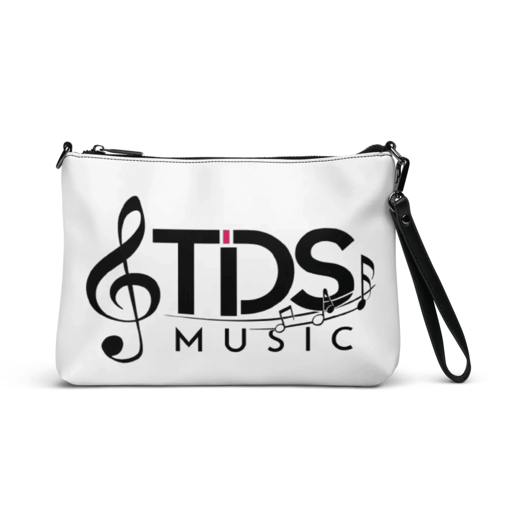 TDS Music All-Over Print Crossbody Bag - White with Musical Design product image (1)