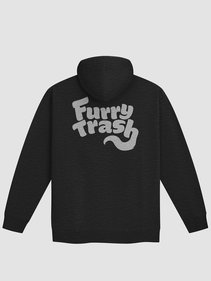 Furry Trash Zip-Up Hoodie - with back print product image (8)