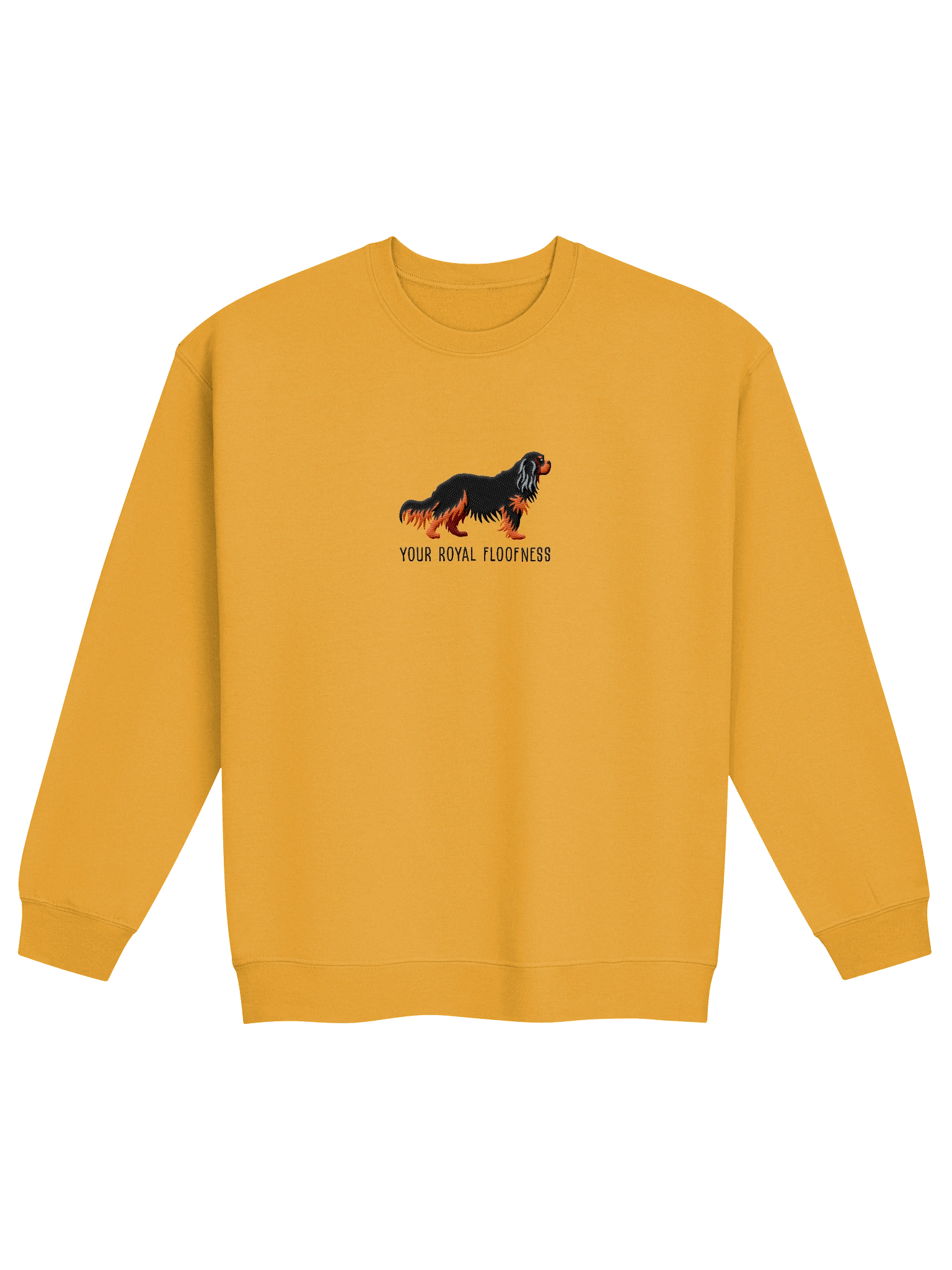 Your Royal Floofness Sweatshirt (Embroidered) of a Cavalier King Charles Spaniel(Black & Tan) product image (13)
