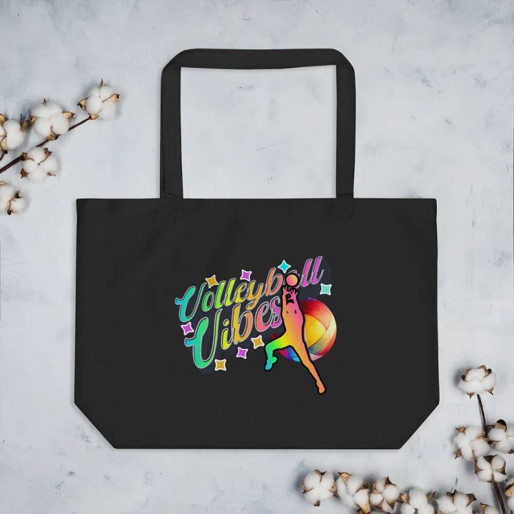Volleyball Vibes Male Vibrant Tote product image (2)