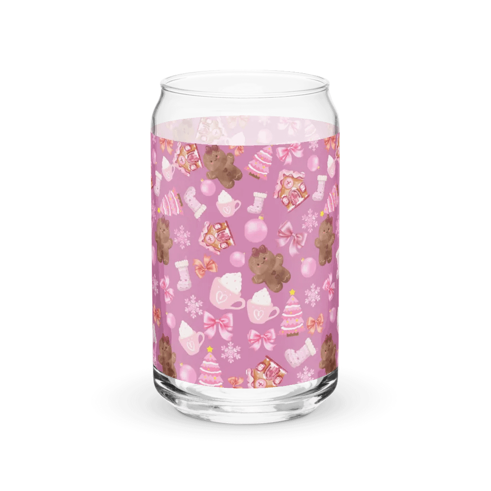 Pink Gingerbread Cookies Glass Set product image (3)