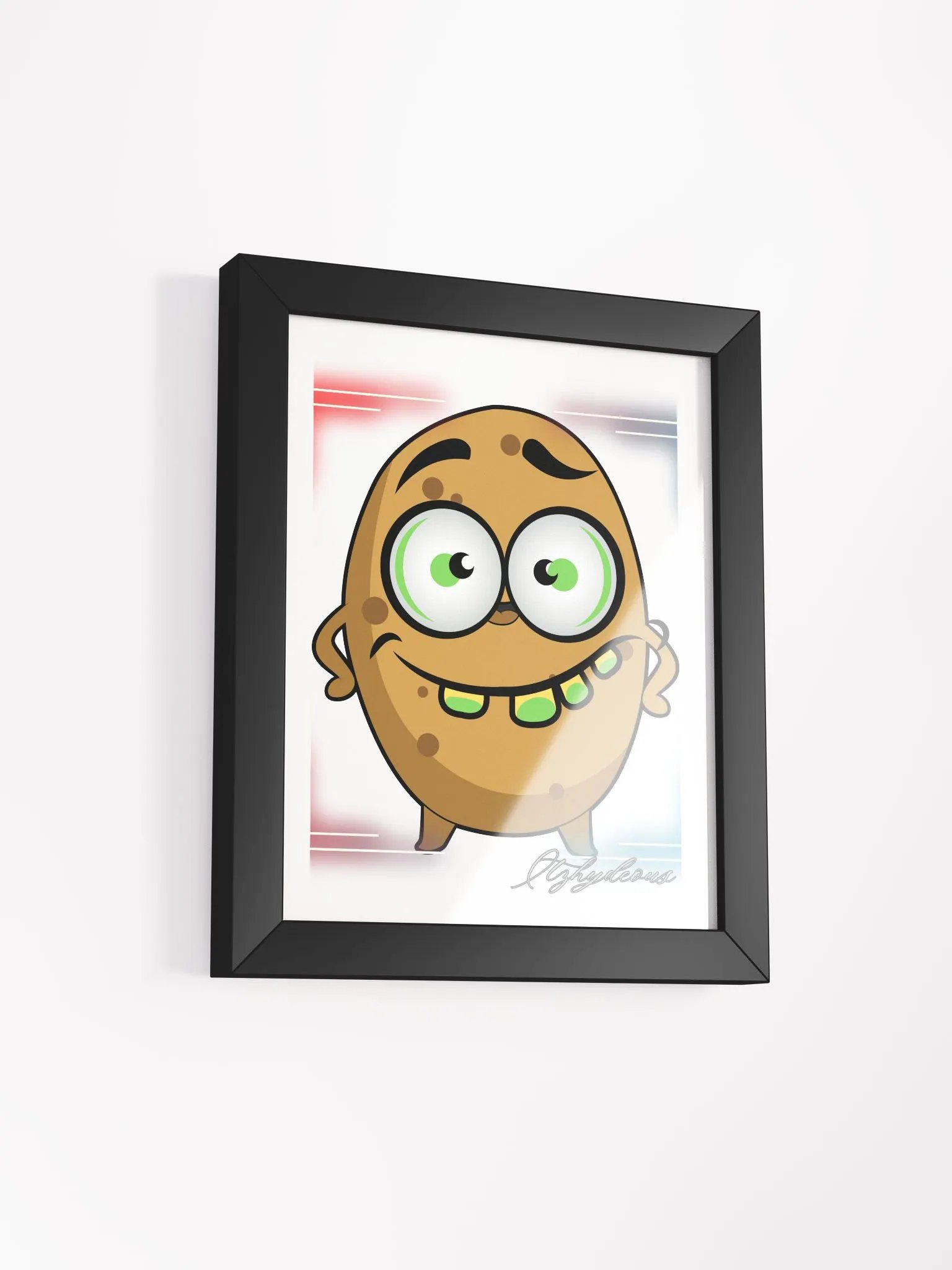 Jovial Potato Charm Framed Poster product image (2)