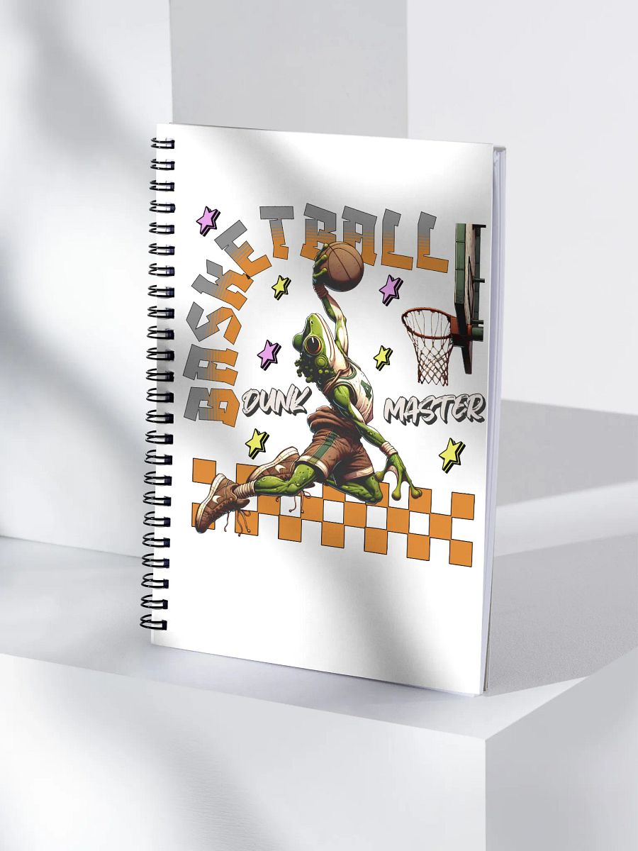 Basketball Dunk Master Frog Spiral Notebook product image (3)