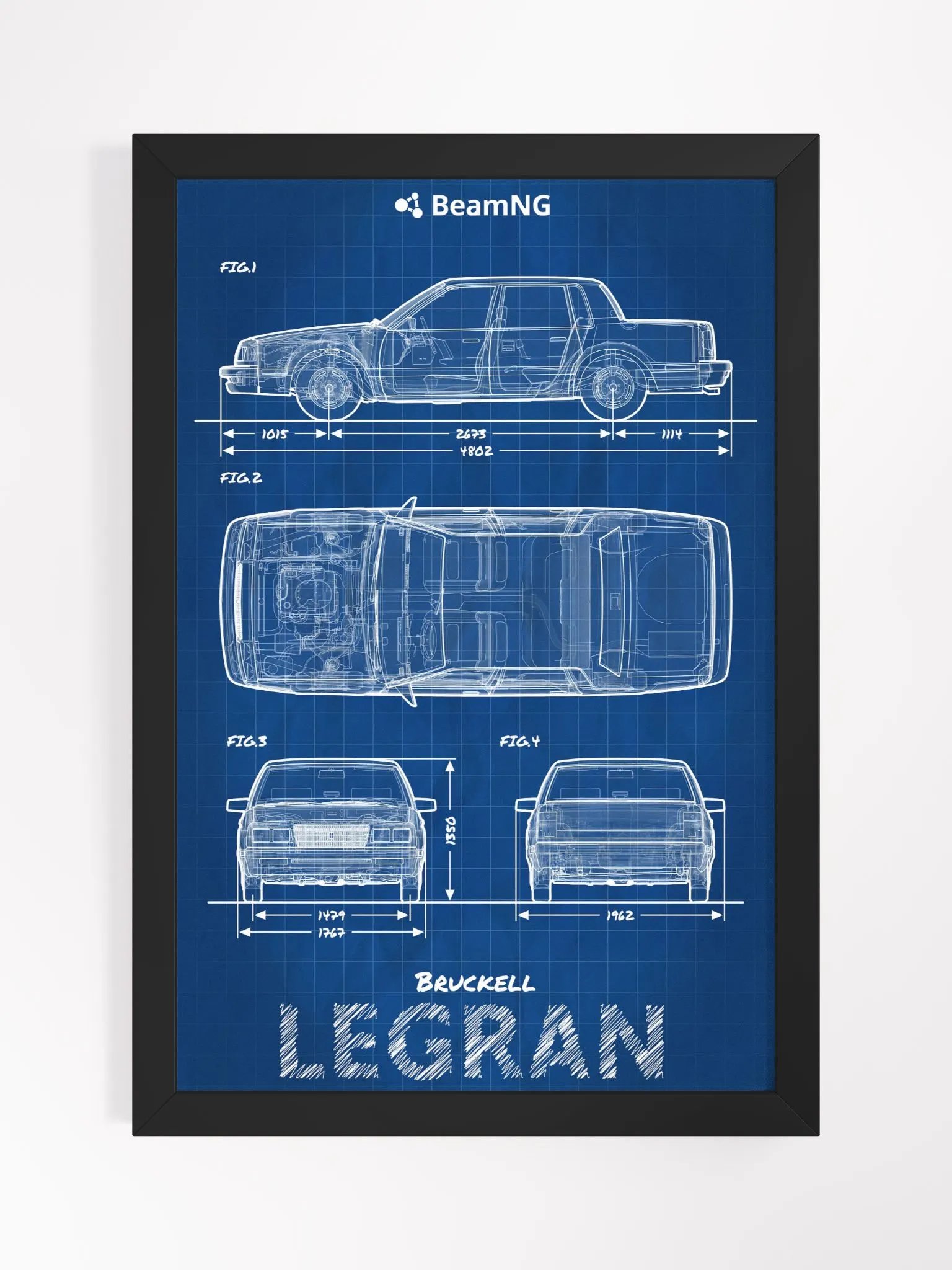 Framed Poster: Bruckell Legran Blueprint product image (1)