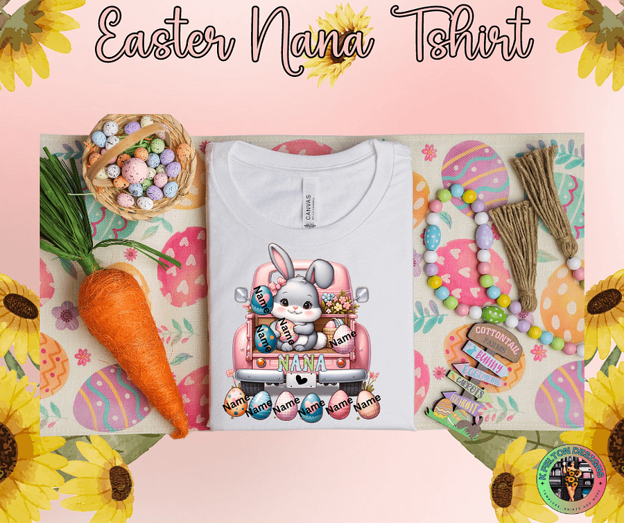 Easter Nana Bunny w Eggs product image (1)