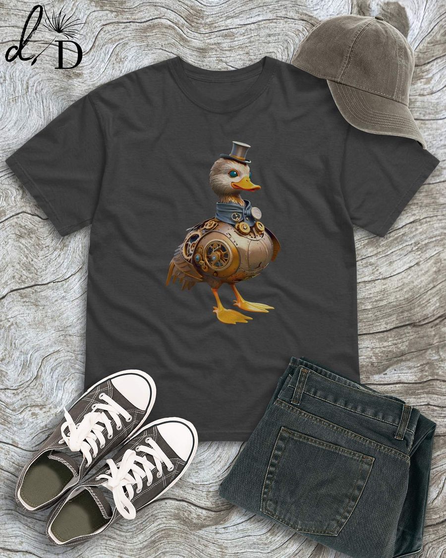 Steampunk Distinguished Duck Short Sleeve Tee Shirt product image (1)