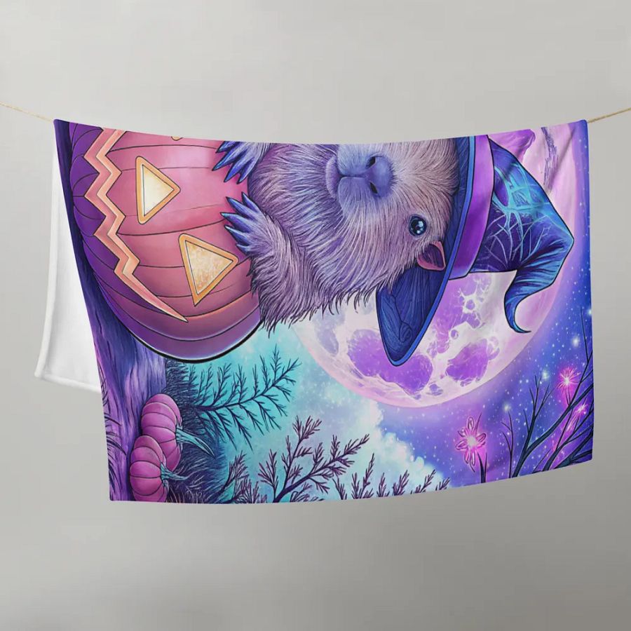 Cute Capybara Halloween Blanket product image (21)