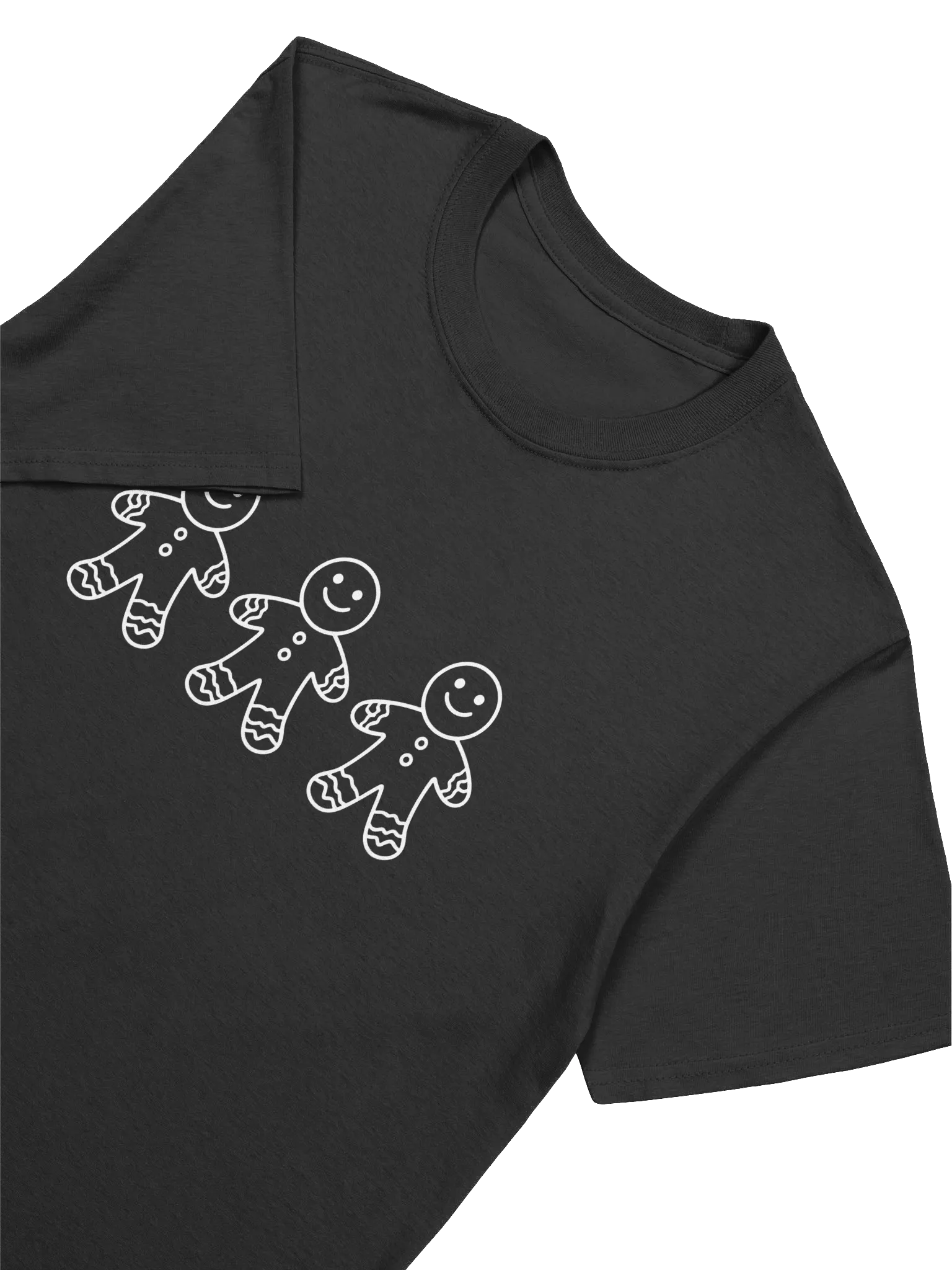 Minimalist Gingerbread Men Unisex Christmas T-Shirt product image (14)
