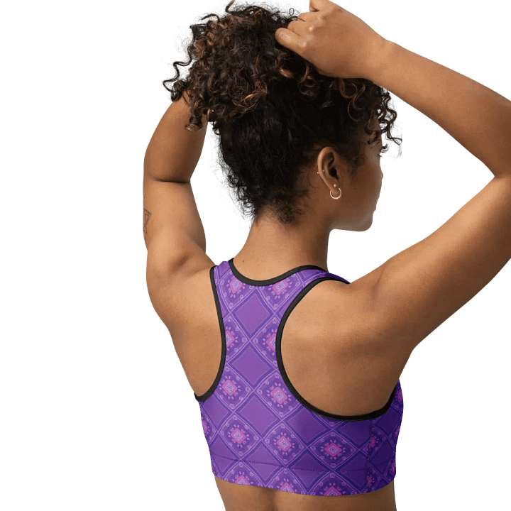Lilac_Pattern Sports Bra01 product image (2)