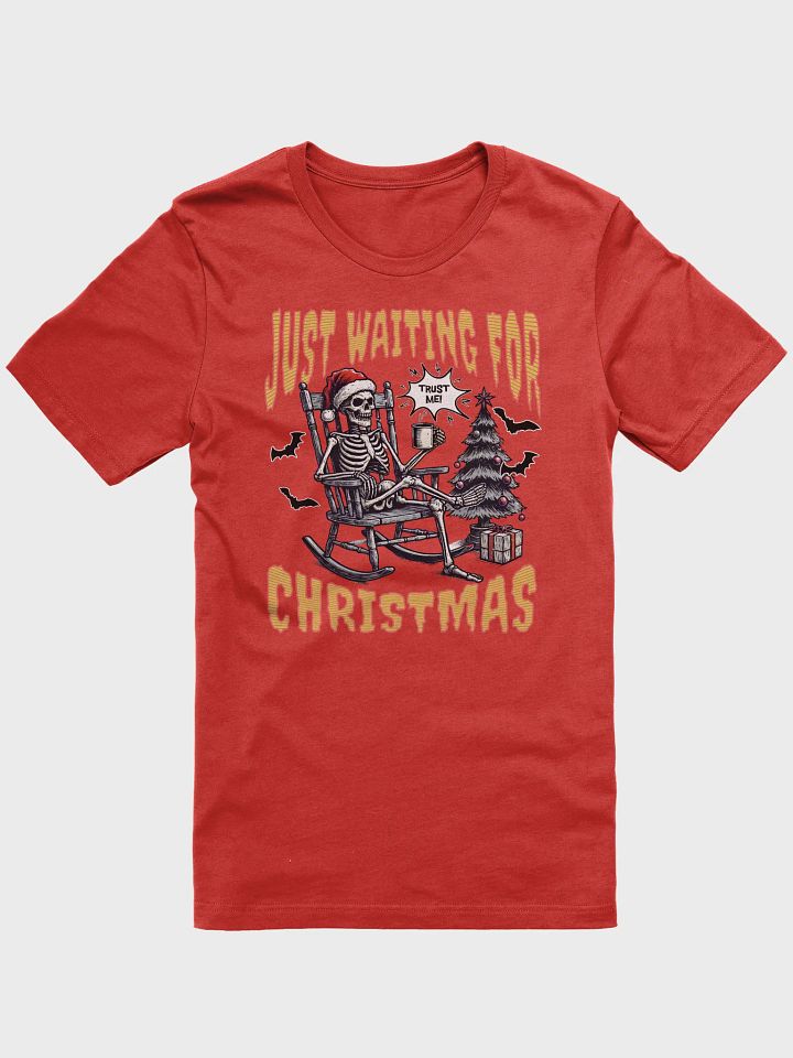 Just Waiting For Christmas Santa's Skeleton T-Shirt product image (19)