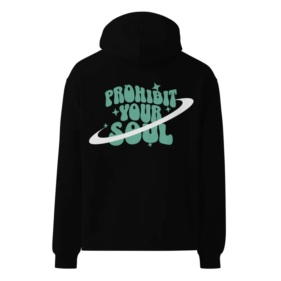 Gutta Mint Green Graphic Oversized Hoodie product image (3)