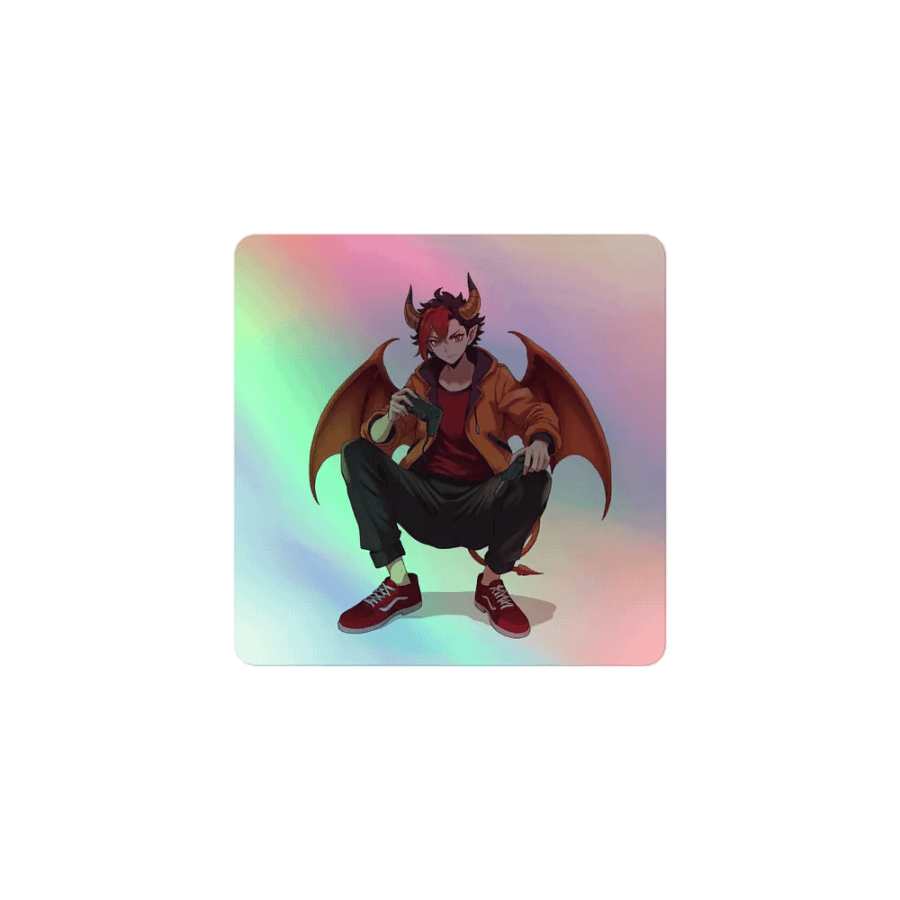 Demon Gamer Holographic Sticker Set product image (1)