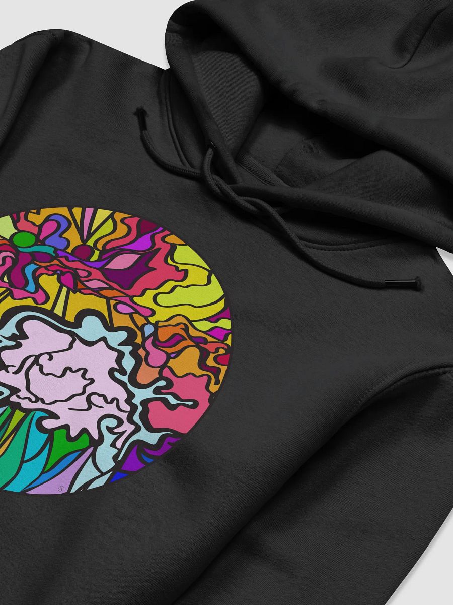 Vibrant Swirls Circular Hoodie - Wave at Sunset product image (11)