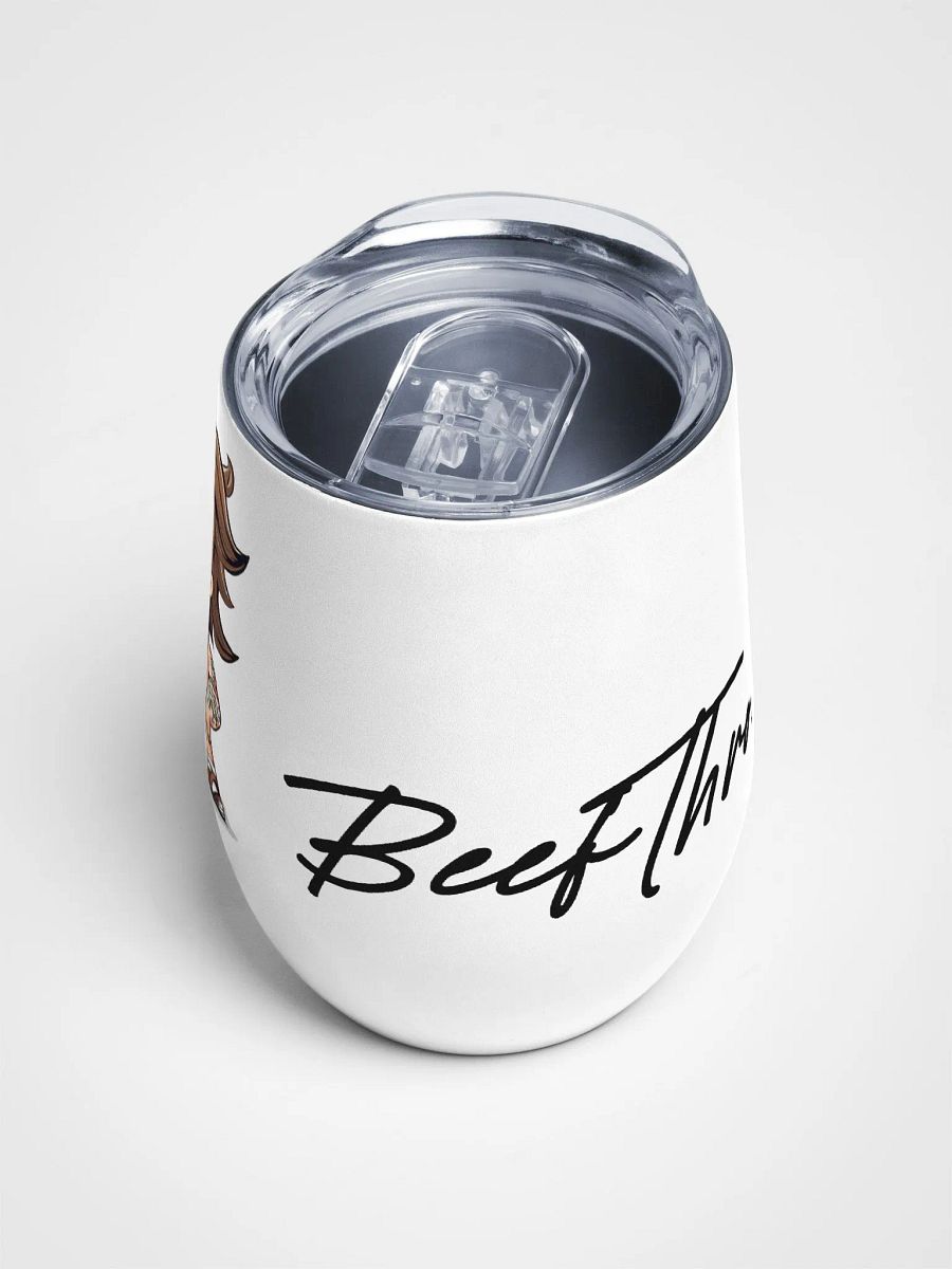 Beefy's Bubbly Buddy: The Beefthroat.com Wine Glass with Lid product image (4)