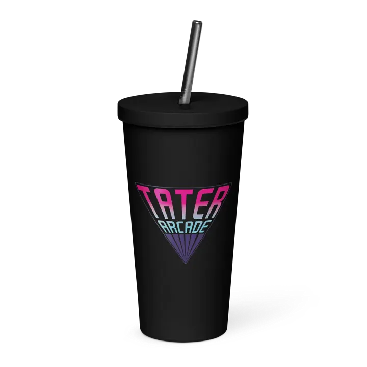 Tater Arcade Retro Tumbler with straw product image (1)