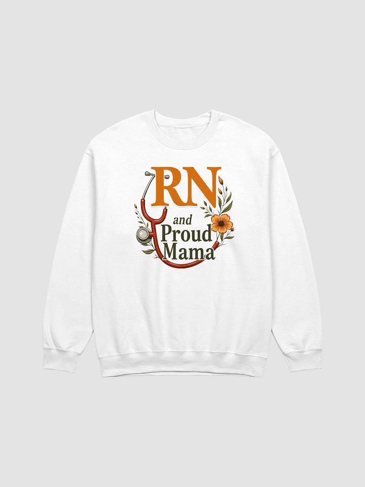 Proud Mama RN Floral Crewneck Sweatshirt product image (5)