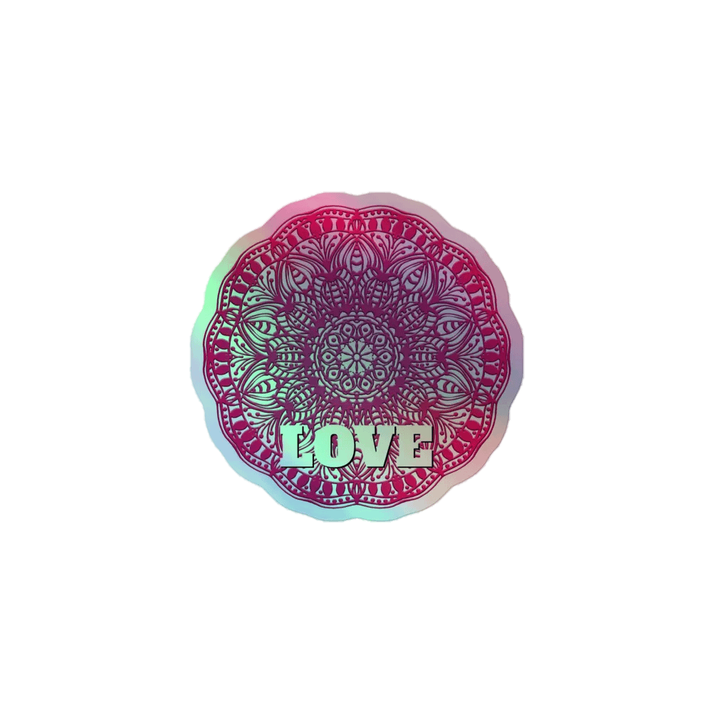Love Mandala Holographic Sticker Sheet product image (3)