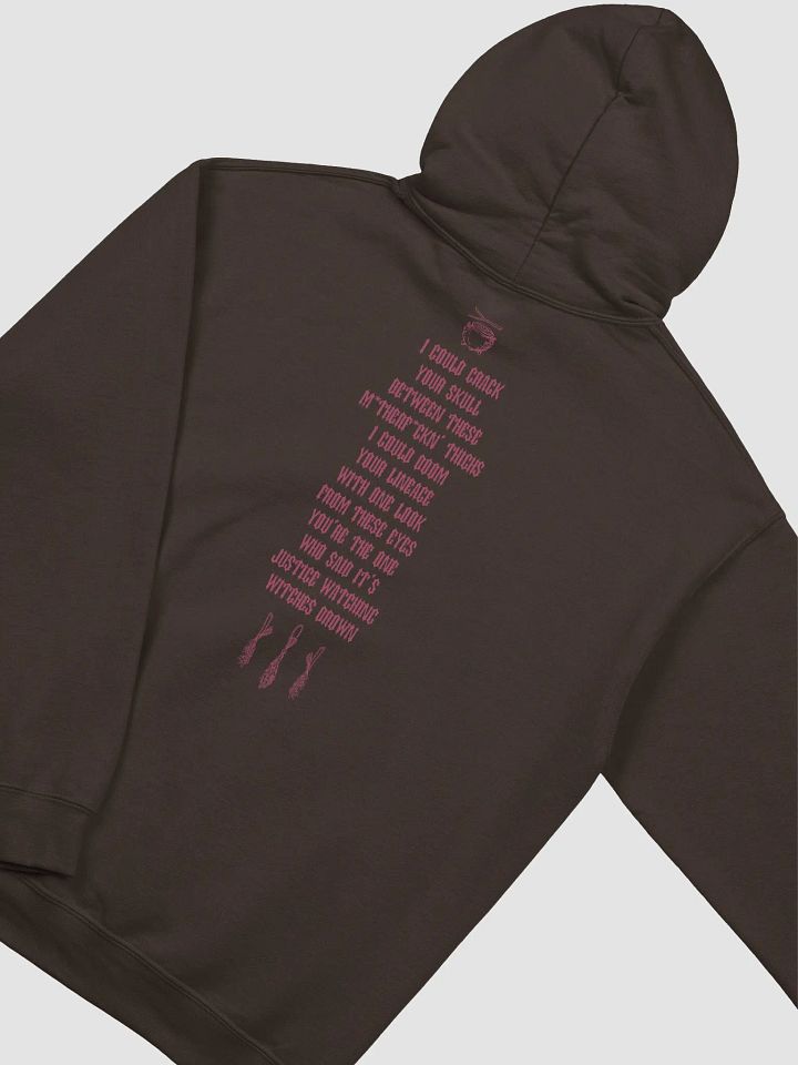 'I Could Crack Your Skull Between These M*therf*ck'n Thighs' Hoodie (dark colours / design on back) (colours available) product image (2)