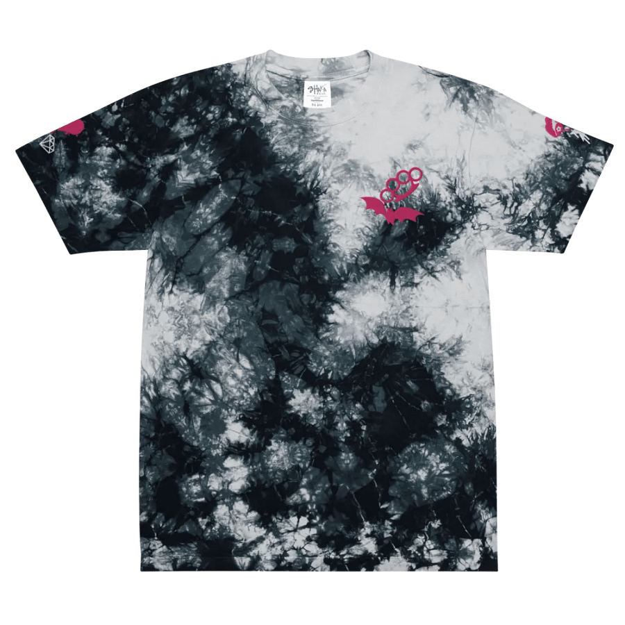 embroidered tie-dyed t-shirt product image (4)