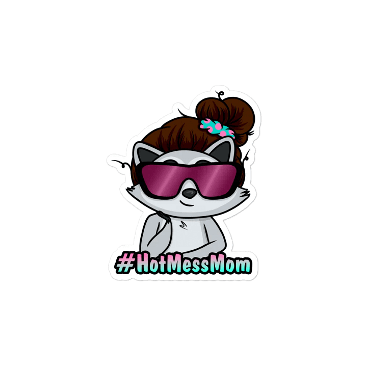Brunette Hot Mess Mom Magnet product image (2)