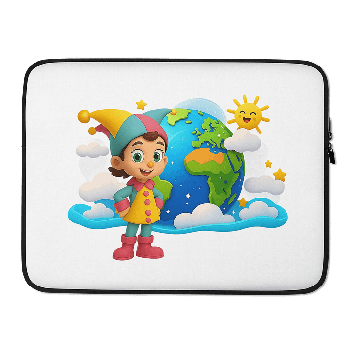 JessyJesty “Planet Hug” Earth Laptop Sleeve – Eco Style Meets Everyday Protection! product image (2)