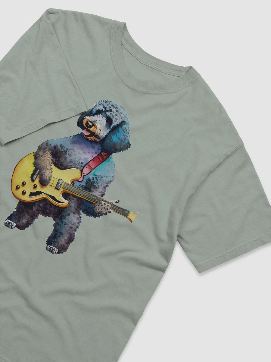 Groove with This Canine Maestro: Labradoodle Electric Guitar Tee product image (35)
