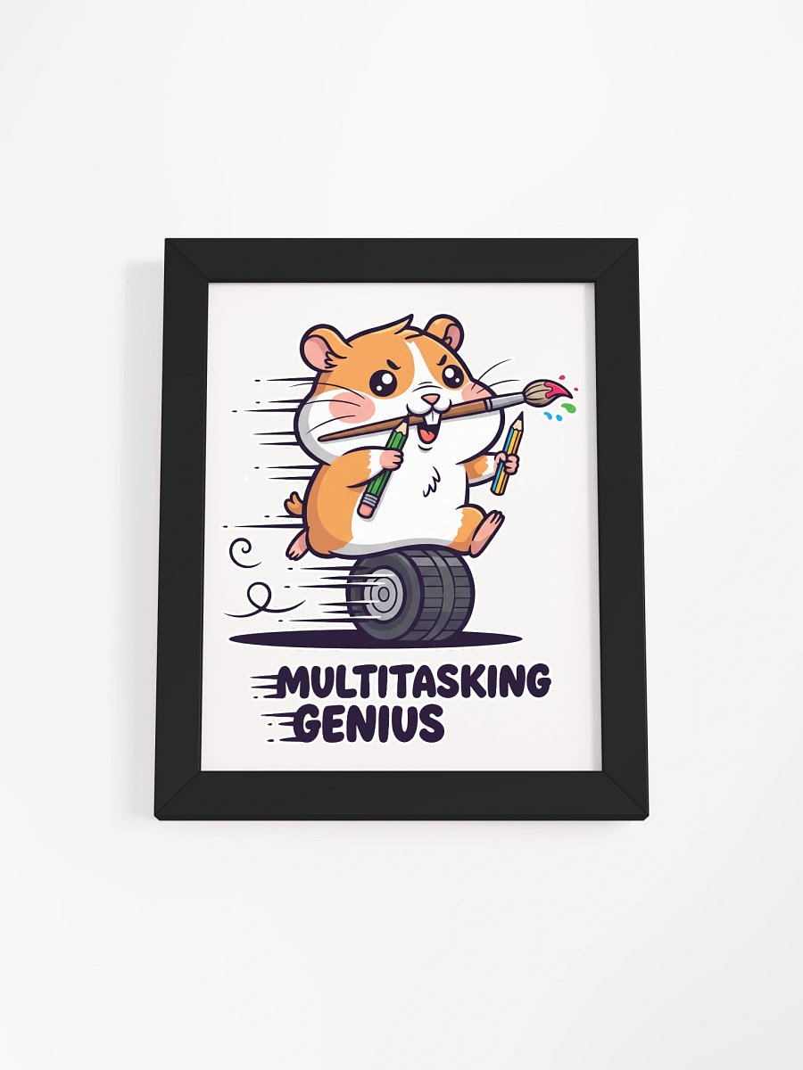 Hyper Hamster Framed High-Quality Matte Poster product image (1)