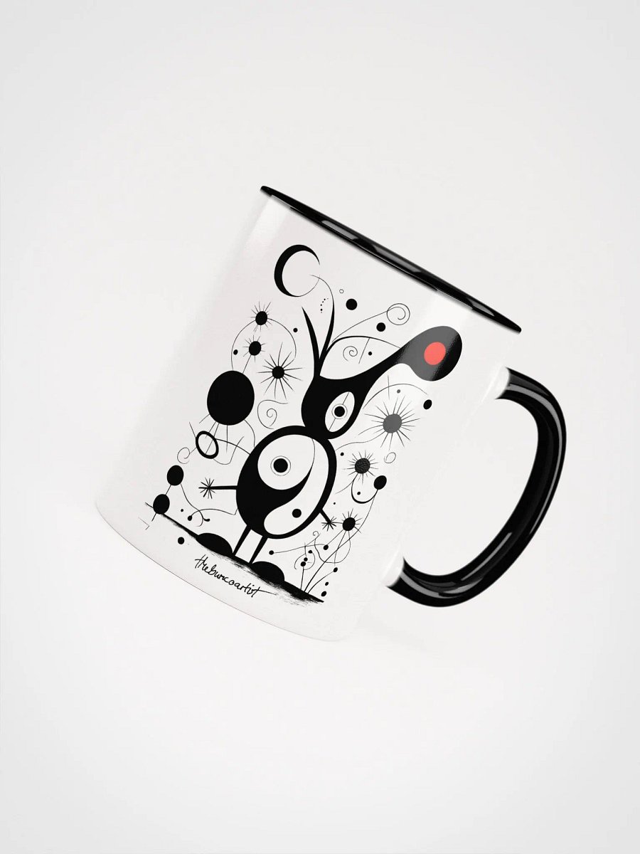 White Ceramic Mug with Colors Inside product image (1)