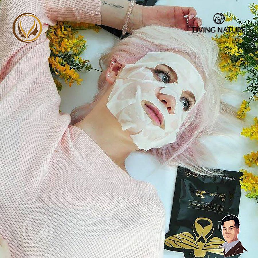 Mặt nạ dưỡng da chiết xuất nọc ong Living Nature Bee Venom Mask 6 gói product image (5)