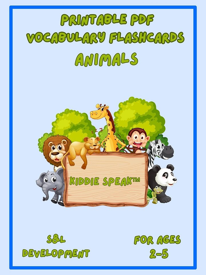 Printable Flashcards: Animals product image (1)