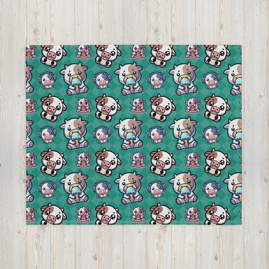 Kawaii Cows Funny Blanket for Cow Lovers product image (5)