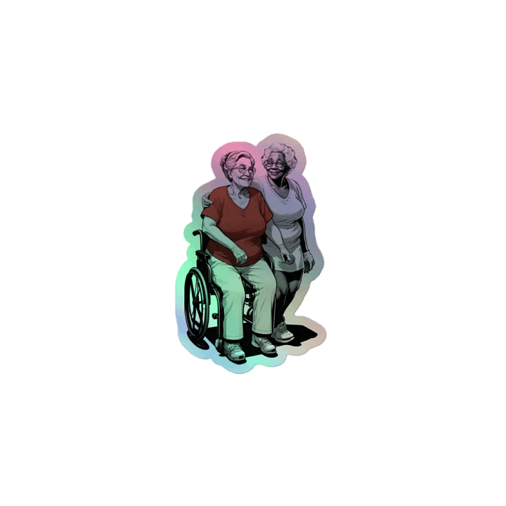 Rollin' In Love LGBTQ+ Holo Sticker product image (1)