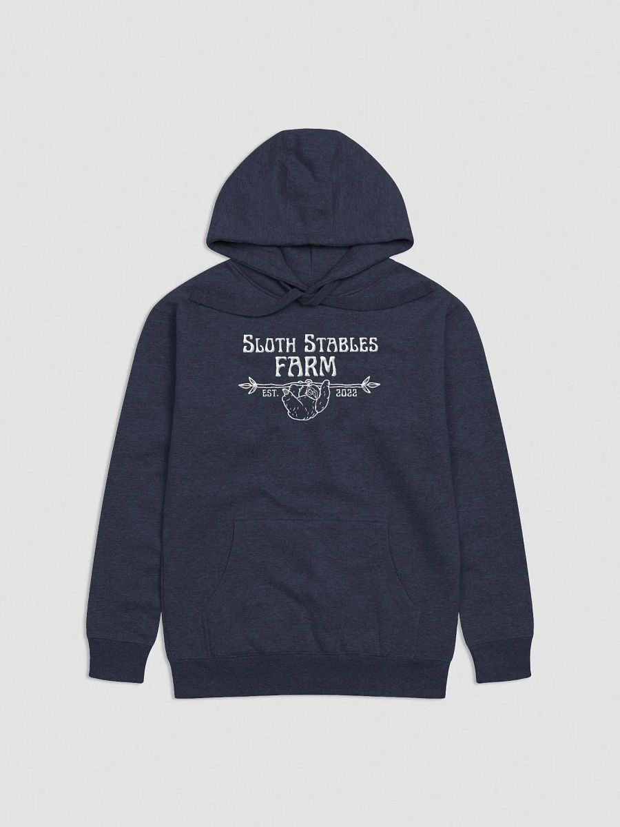 Sloth Stables Farm Hoodie- White Embroidery product image (2)